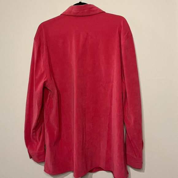 Apparenza Hot Pink Stretch Button Down - Picture 2 of 4